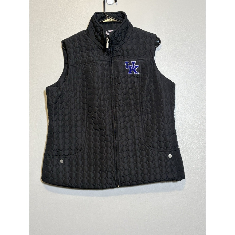University Of Kentucky VTG Y2K Nitro Vest Bedazzled Logo Large Wildcats Full Zip